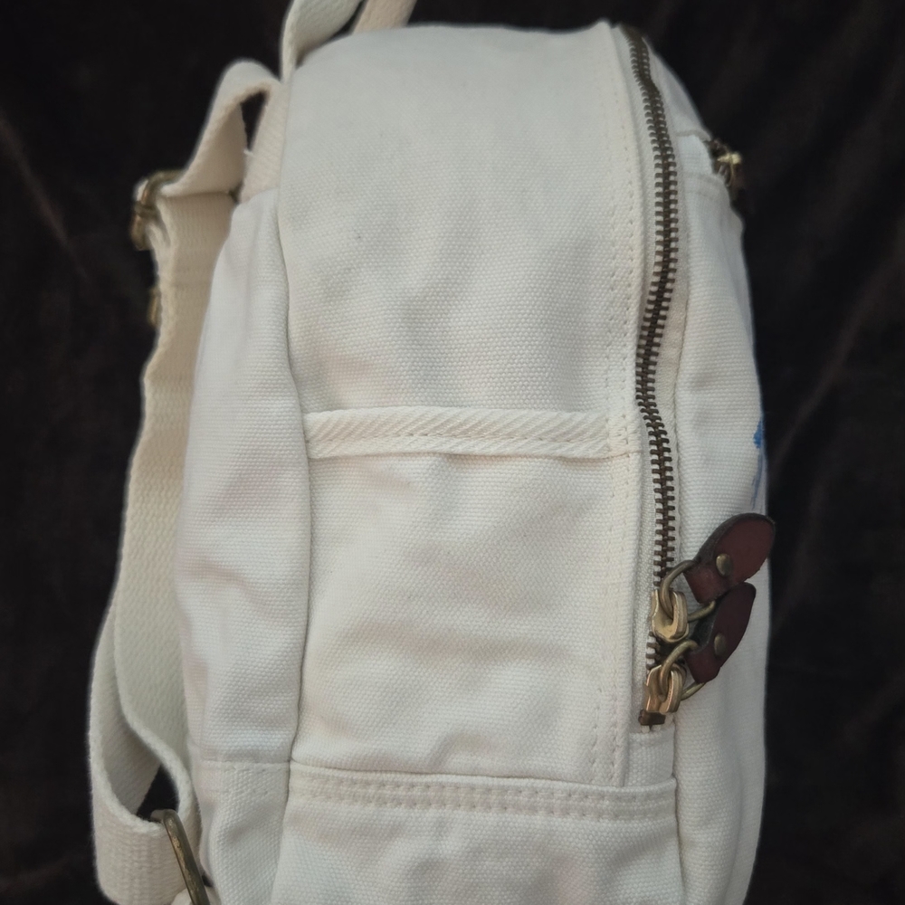 Polo Ralph Lauren Cream Canvas Backpack - Picture 7 of 13